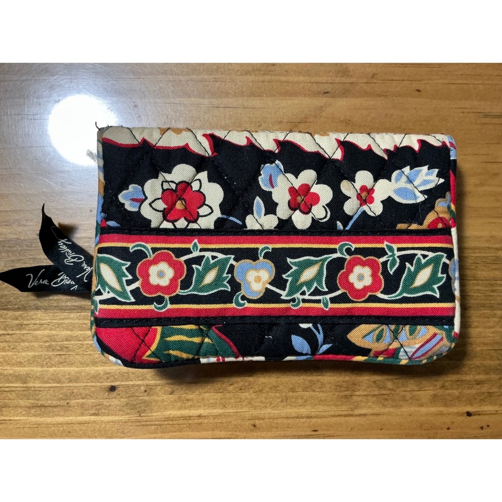 Vera Bradley One For The Money Wallet Versailles Bi-fold ID Window Retired NWOT